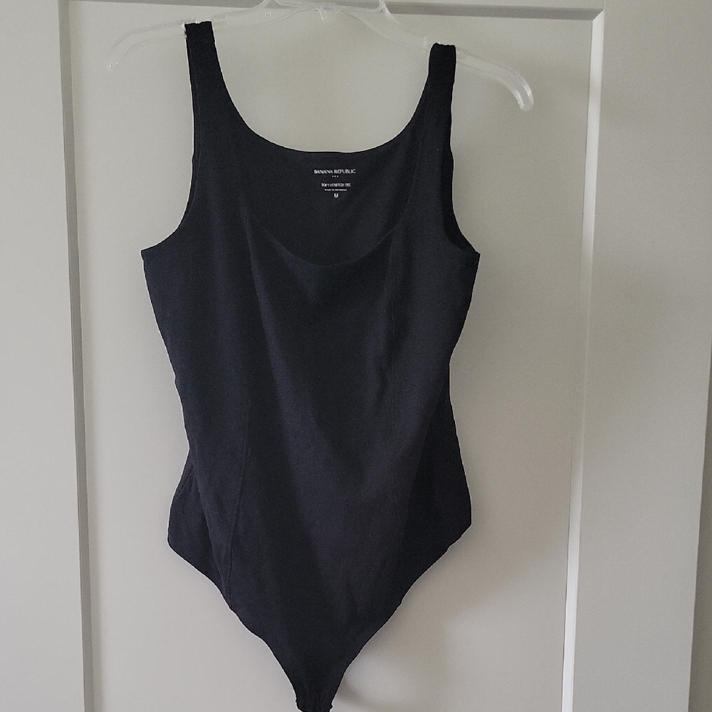 Banana Republic Black Soft Stretch Bodysuit
